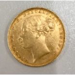 victorian 1880 gold Sovereign