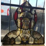 Original 15th / 16th Century Medieval Stained Glass window Panel ..