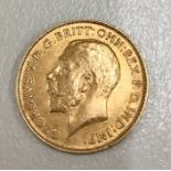 1913 gold Half Sovereign