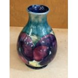 Small Early William Moorcroft Vase Pansy Design measures approx 4.75ins tall