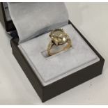 Gold Stone set Dress ring with 22ct gold shank added to 9ct gold head total weight of ring 7.3g