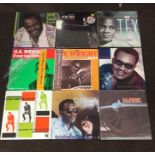 Record Collection of Vintage 9 LPs to include "O.V Wright" and "Joe Tex" all records are from a lar