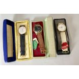 3 x vintage boxed wrist watches, as new - old stock.