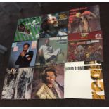 Record Collection of Vintage 9 LPs to include "Marvin Gaye" and "James brown" all records are from