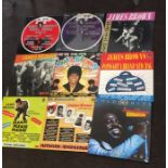 Record Collection of James Brown Vintage 9 LPs all records are from a large collection and are in