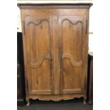 Antique fruit wood 2 door wardrobe