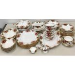 Large collection of Royal Albert Old Country Rose dinner service etc approx 55items