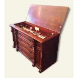 Paillard Cylinder Player in Cabinet Late 19th century Paillard cylinder music box walnut cabinet