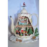 ENESCO Musicbox "Holiday Bungalow - Twas The Night Before Christmas" ENESCO Musicbox "Holiday