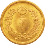 Startprice:170000JPY 日本/Japan 新20円金貨 大正7年（1918年） 極美／未 / New type 20 Yen（Gold） AU 1918