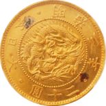 Startprice:4000000JPY 日本/Japan 旧20円金貨 明治3年（1870年） 極美／未 PCGS MS63 珍品 / Old type 20 Yen（Gold） rare