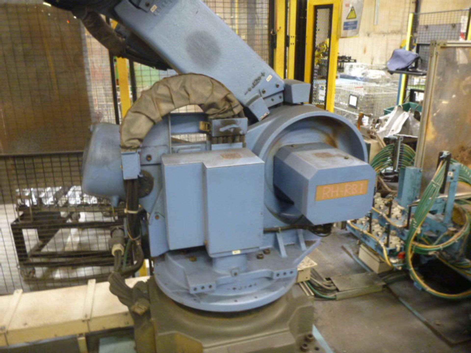 Fanuc R-2000iA Robotic Pick & Place with Fixed Spot Welder - Fanuc System R-J3iB control with teach - Image 2 of 9