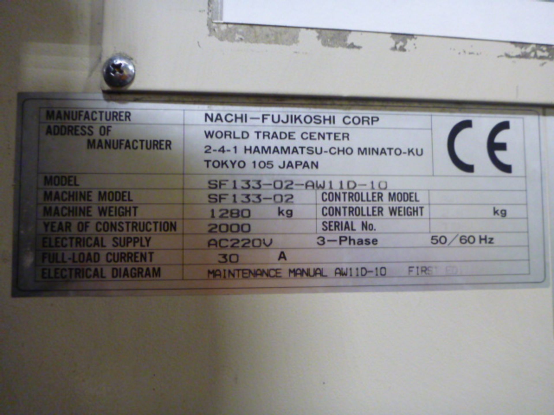 Nachi SF133-02 Robotic Spot Welder (2000) AM04 - Image 8 of 9