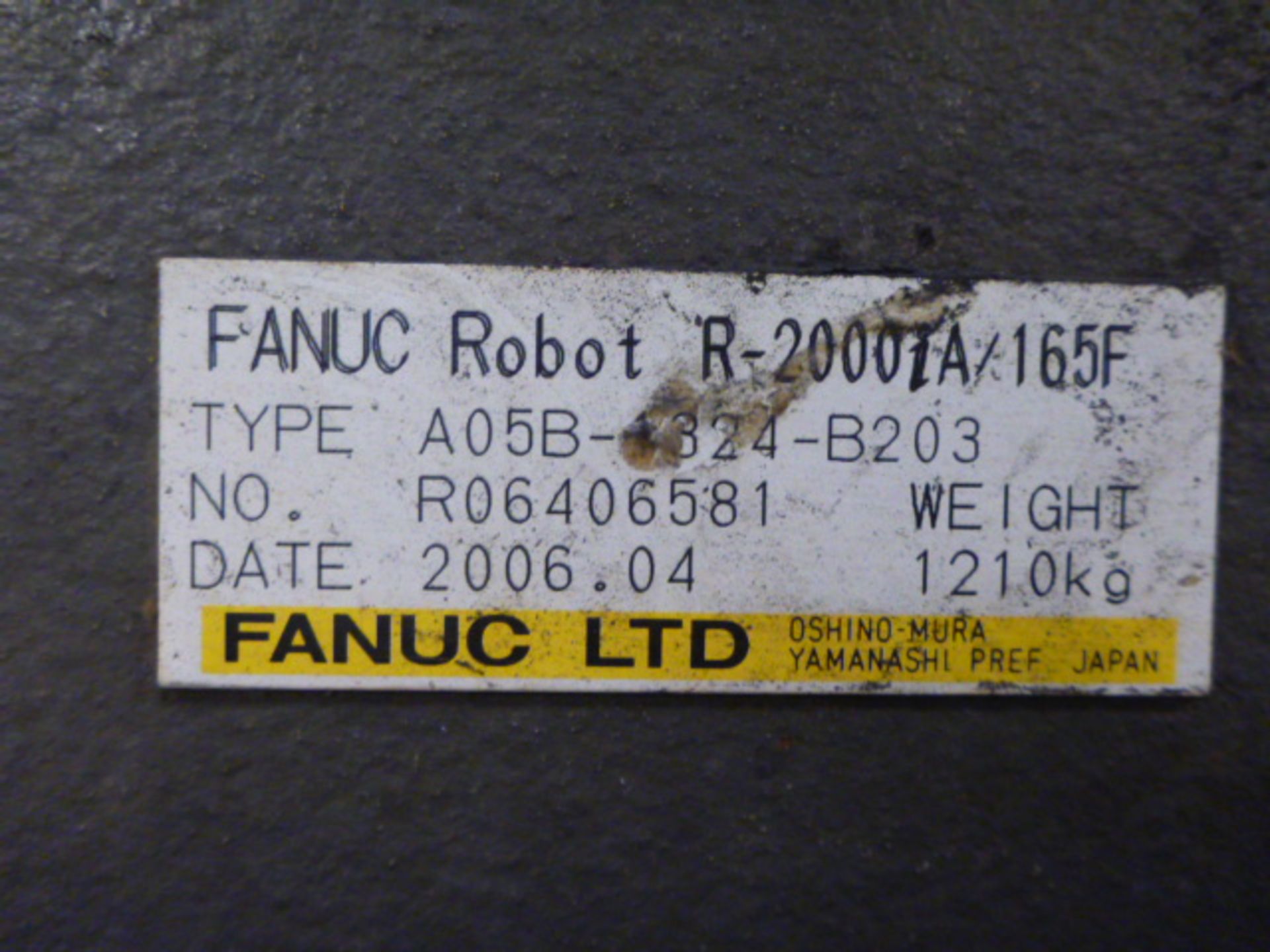 Fanuc R-2000iA Robotic Pick & Place with Fixed Spot Welder - Fanuc System R-J3iB control with teach - Image 4 of 9