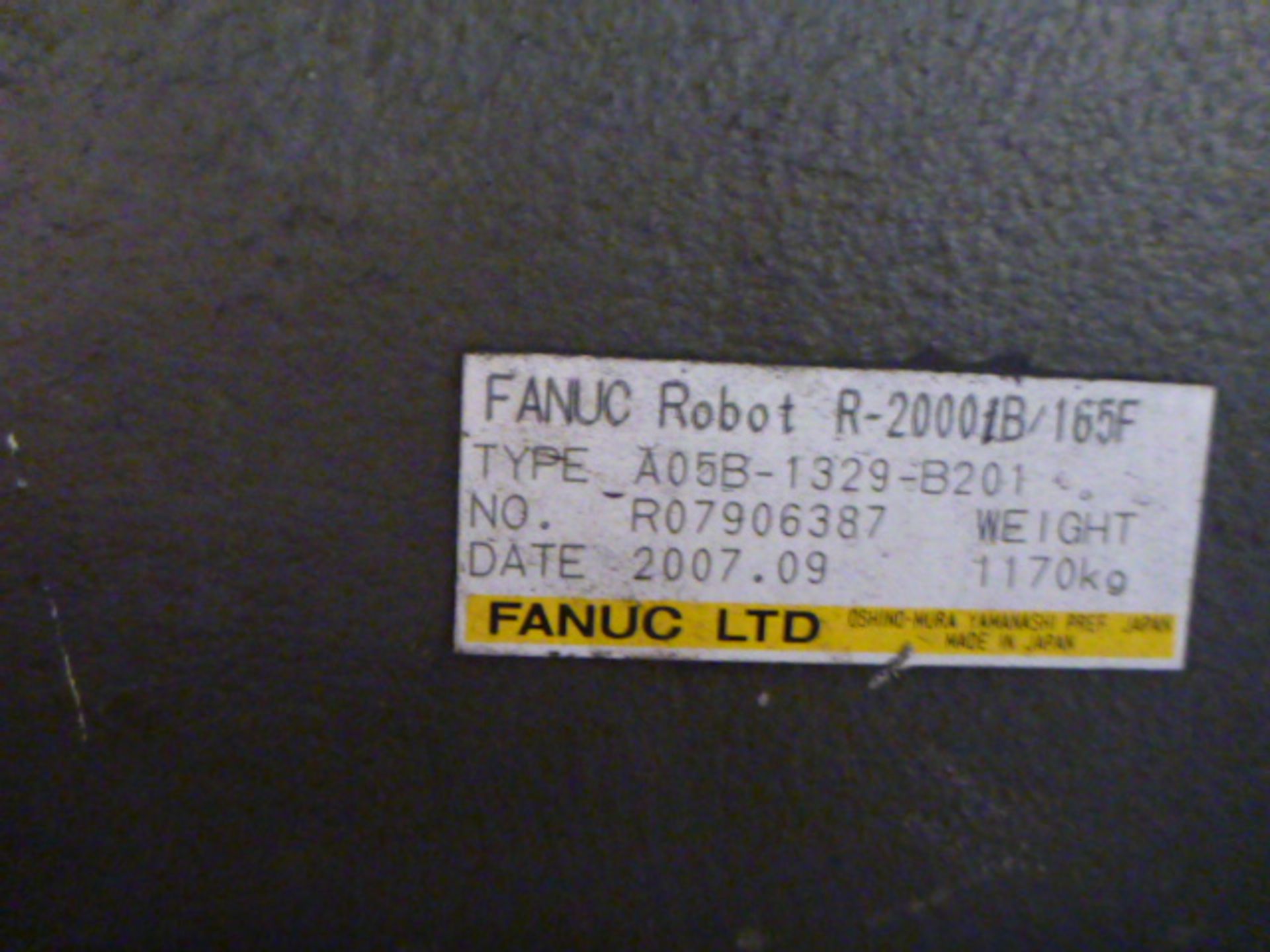 Fanuc R-2000iA Robotic Spot Welder (2007) GS06B - Image 3 of 8