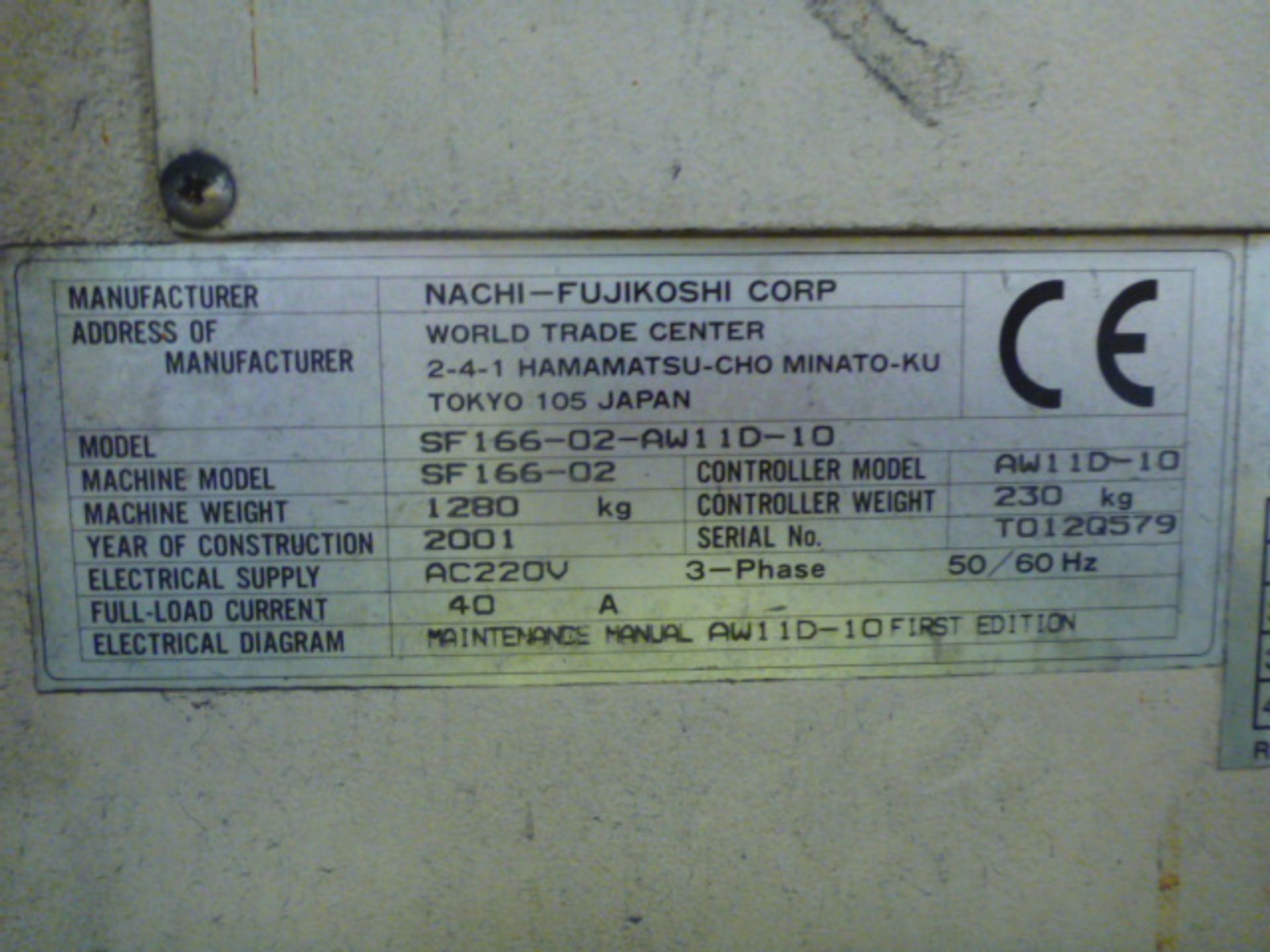 Nachi SF166-02 Robotic Spot Welder (2001) DS07 - Image 7 of 8