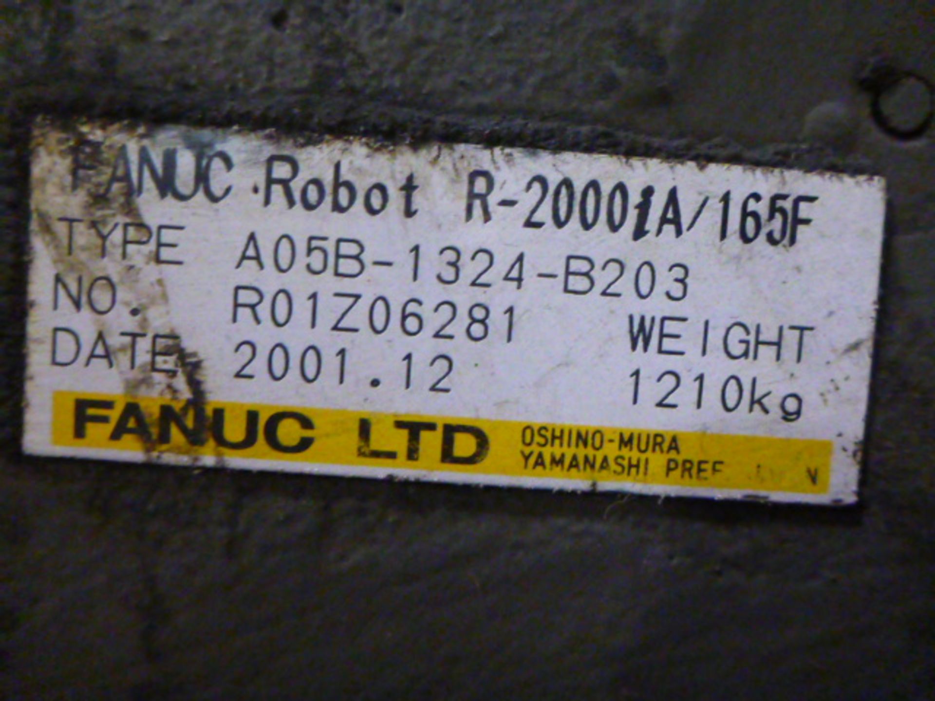 Fanuc R-2000iA Robotic Spot Welder (2001) FM04 - Image 3 of 6