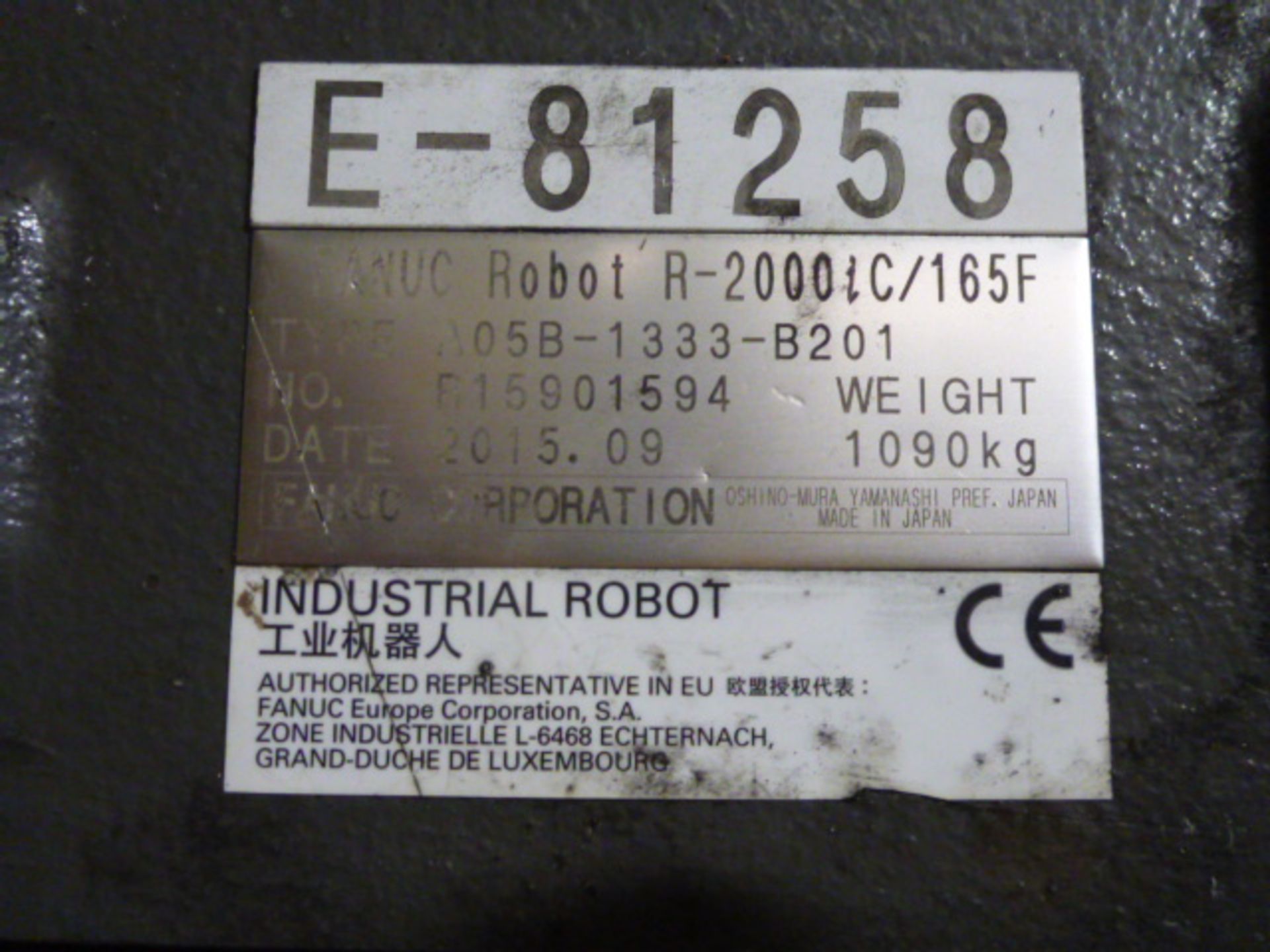 Fanuc R-2000iC/165F Pick and Place Robot (2015) HM01 - Image 5 of 8