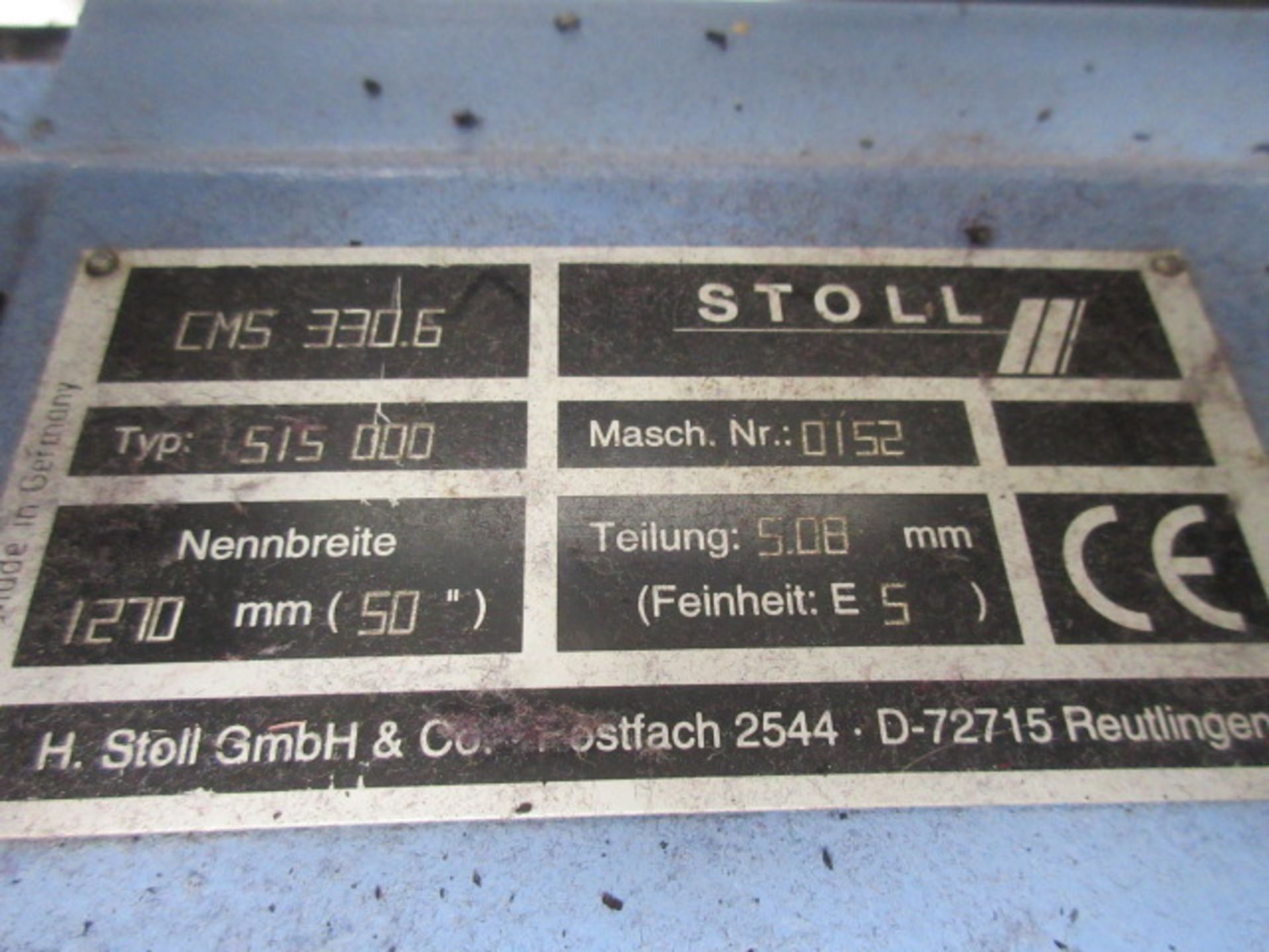 Stoll CMS 330.6 5gg 1270mm Knitting machine (1998) - Image 7 of 7