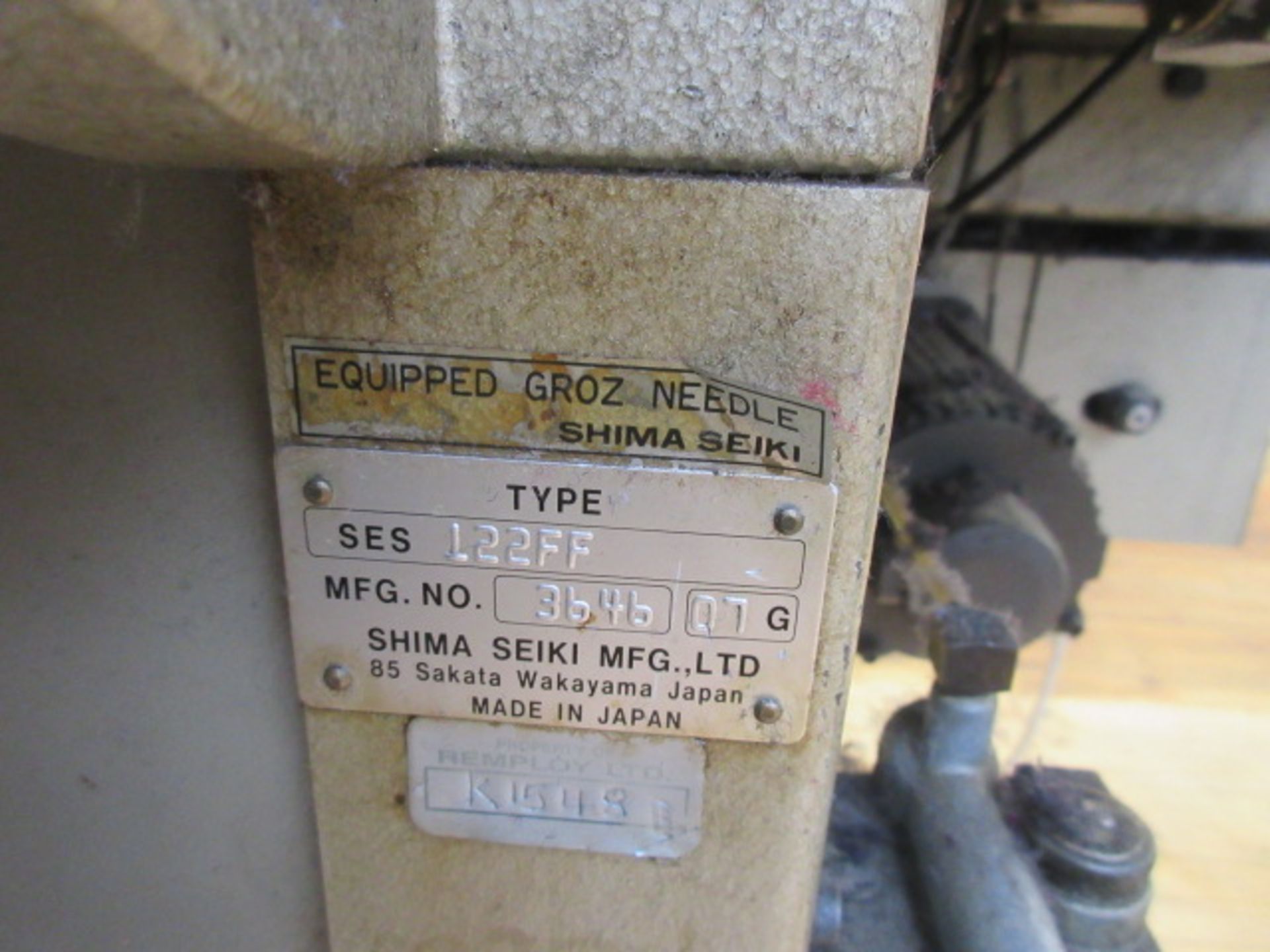 Shima Seiki SES 122FF 7gg knitting machine - Image 7 of 7