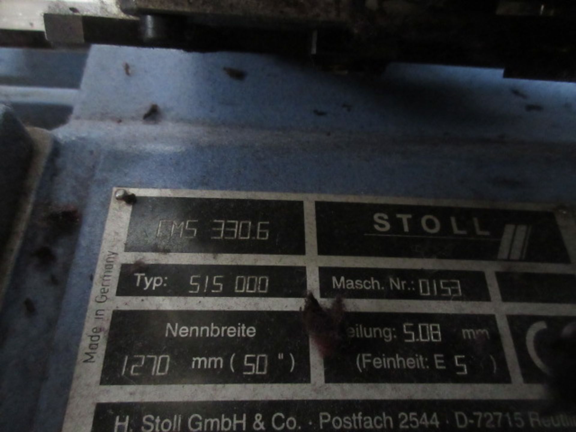 Stoll CMS 330.6 5gg 1270mm Knitting machine (1998) - Image 7 of 7