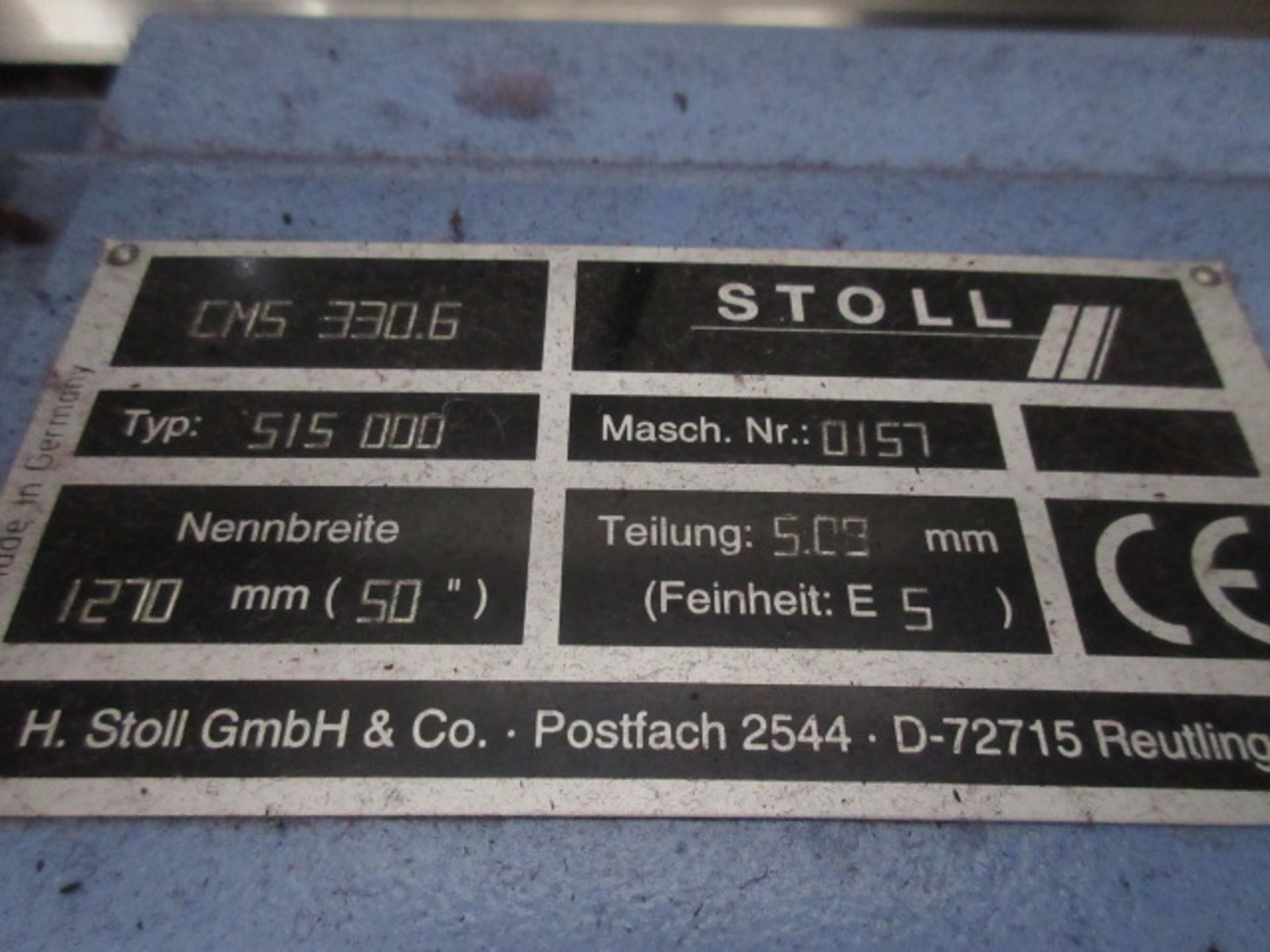 Stoll CMS 330.6 5gg 1270mm Knitting machine (1998) - Image 7 of 7