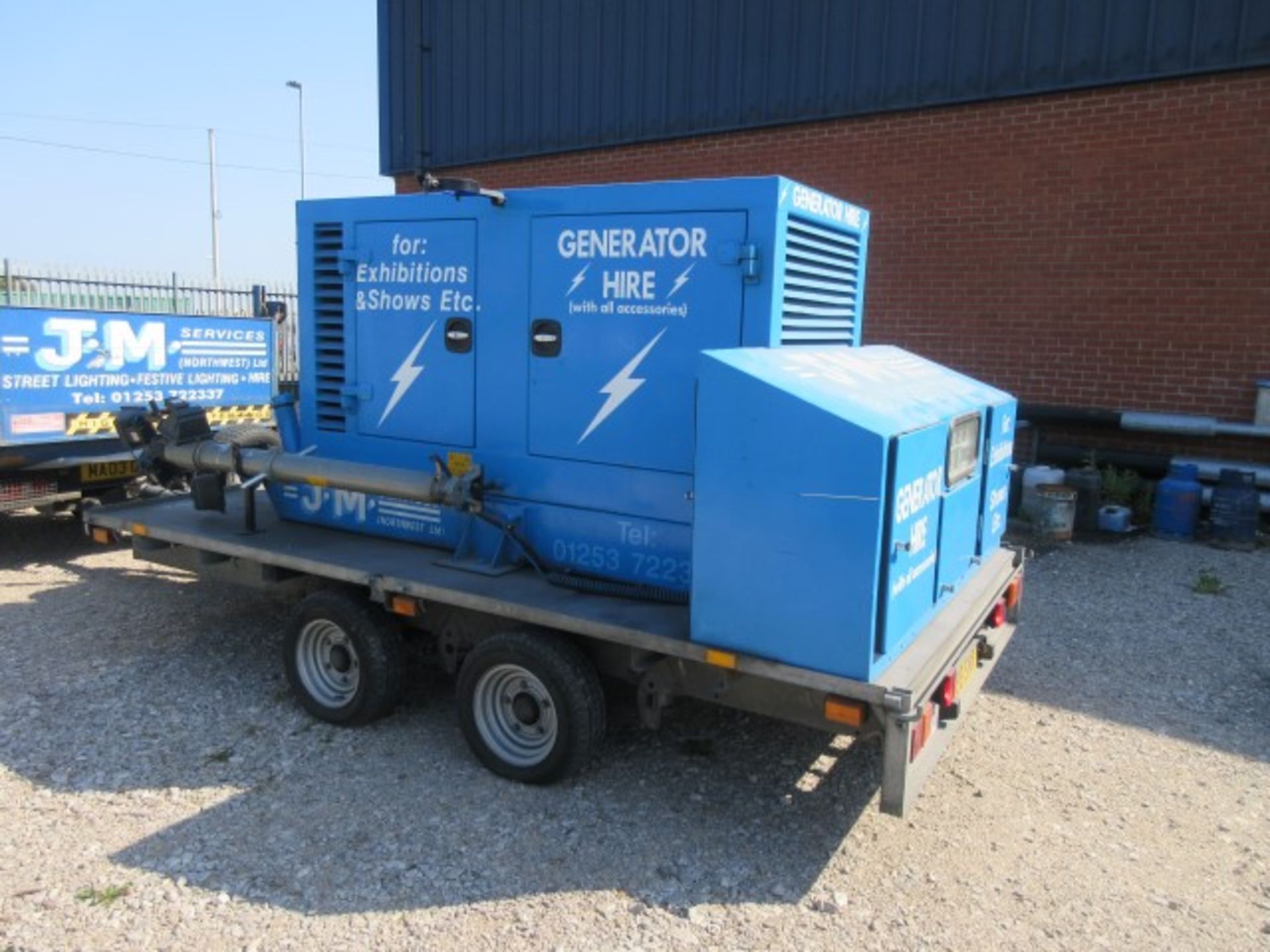 Aggreko 44Kva diesel powered generator on trailer - Image 2 of 19