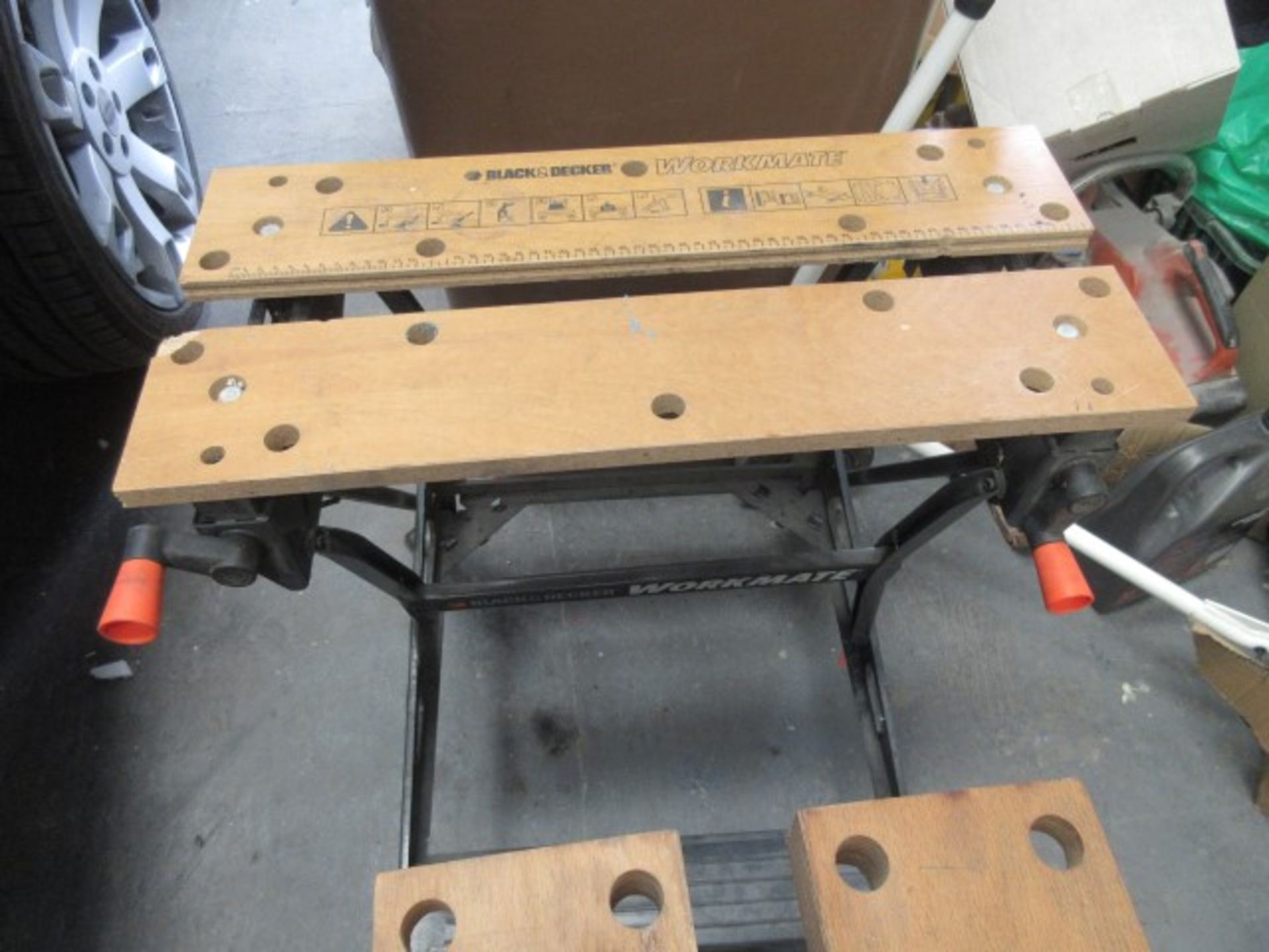 A Black & Decker workmate work bench.