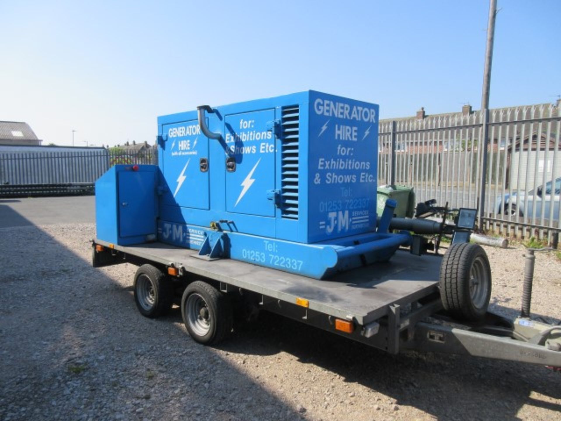 Aggreko 44Kva diesel powered generator on trailer