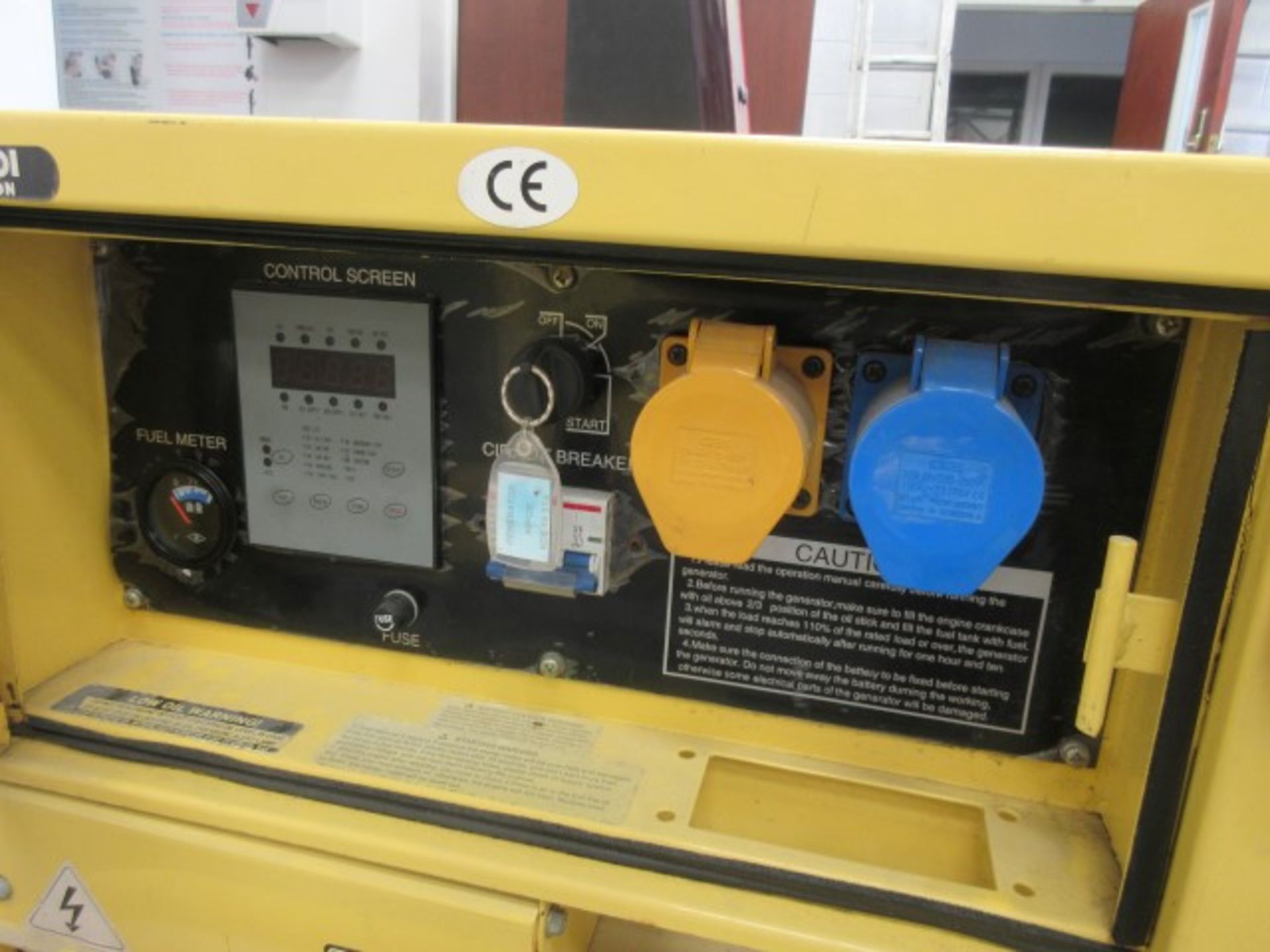 Kipor KDE 19STA 12Kva, 50Hz diesel generator (2012) - Image 4 of 7