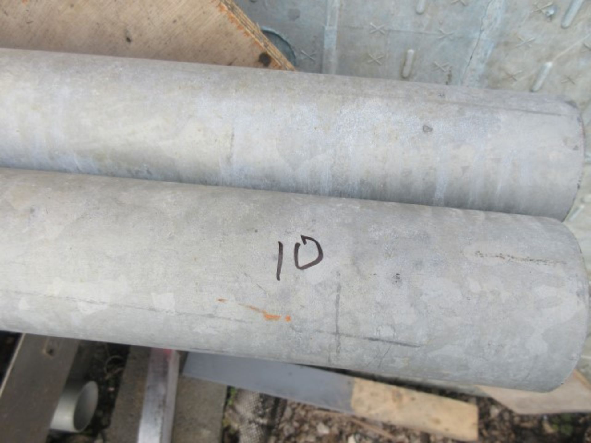 Ten fixed steel lighting poles - Image 2 of 2