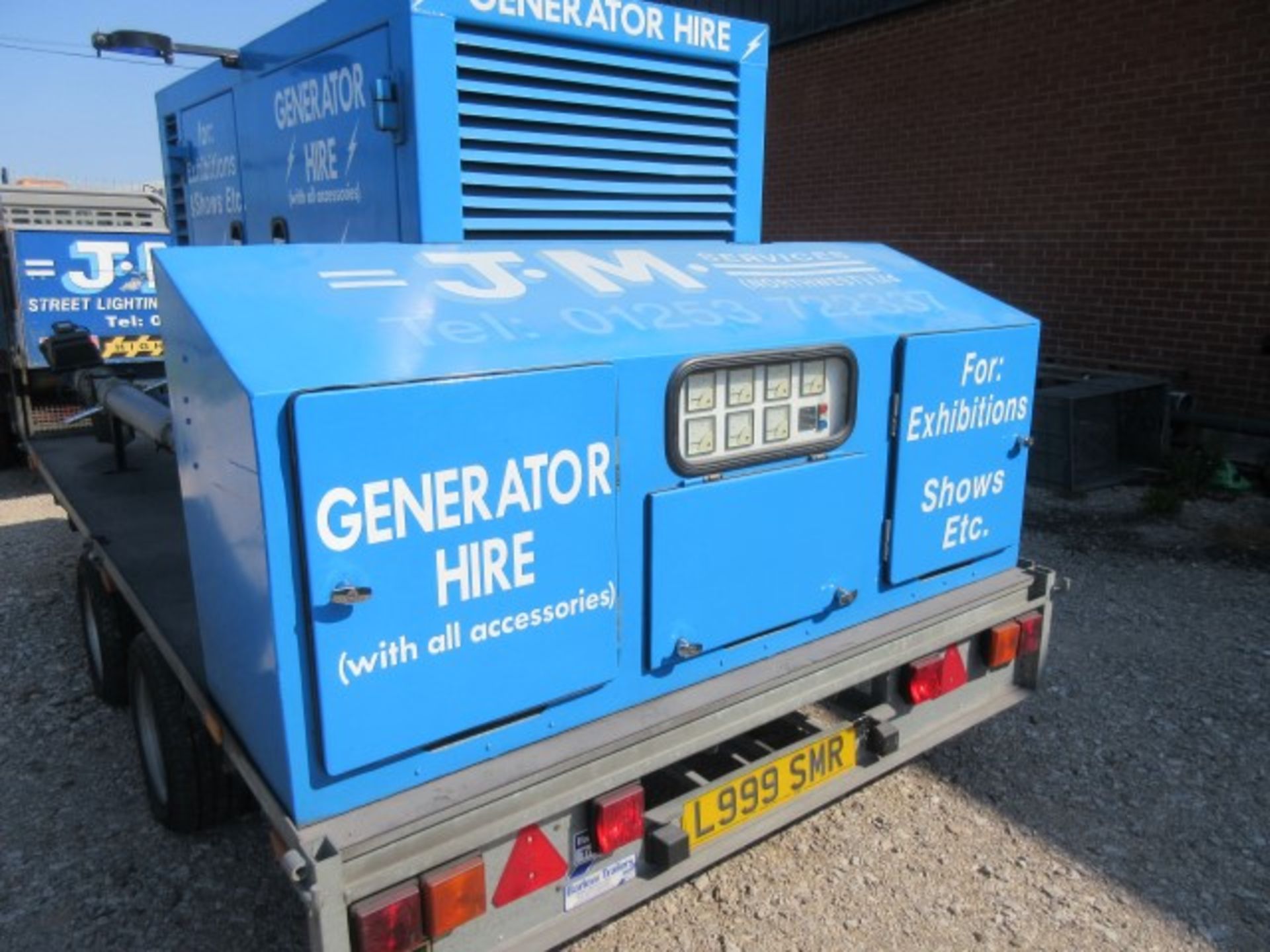 Aggreko 44Kva diesel powered generator on trailer - Image 3 of 19