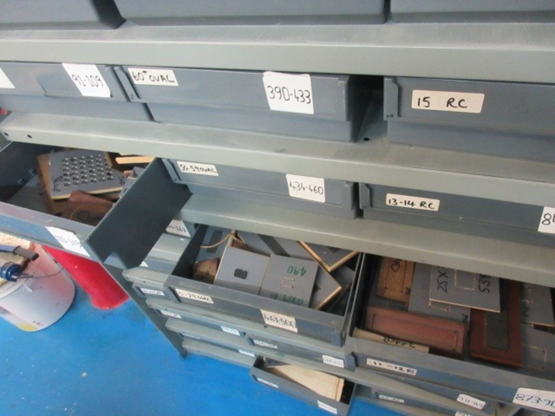 A Qty of assorted cutters in and including 36 drawer storage unit. - Image 2 of 6