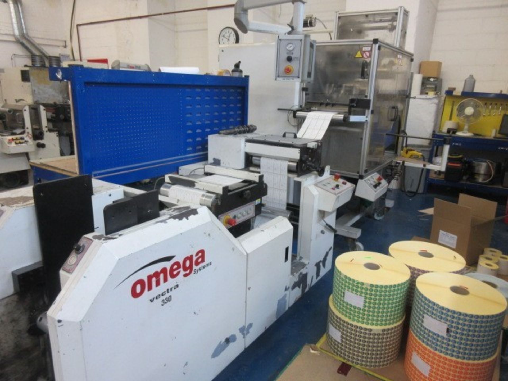 Omega Vecta 330 label converter with Vectra SGTR 4 turret glueless rewind (2007) - Image 7 of 12