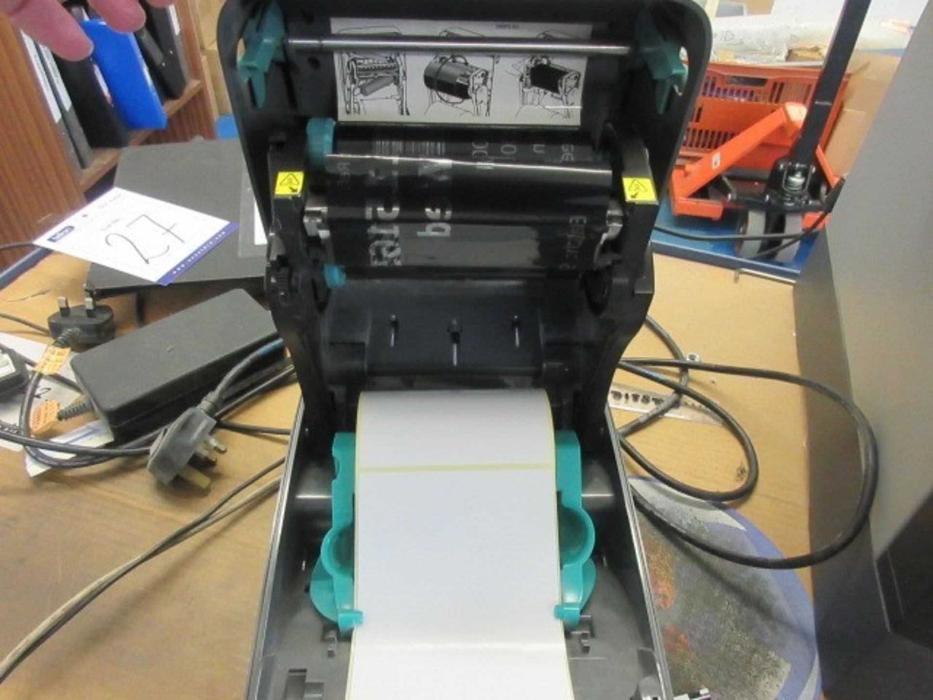 Zebra GX430t thermal label printer. - Bild 4 aus 4