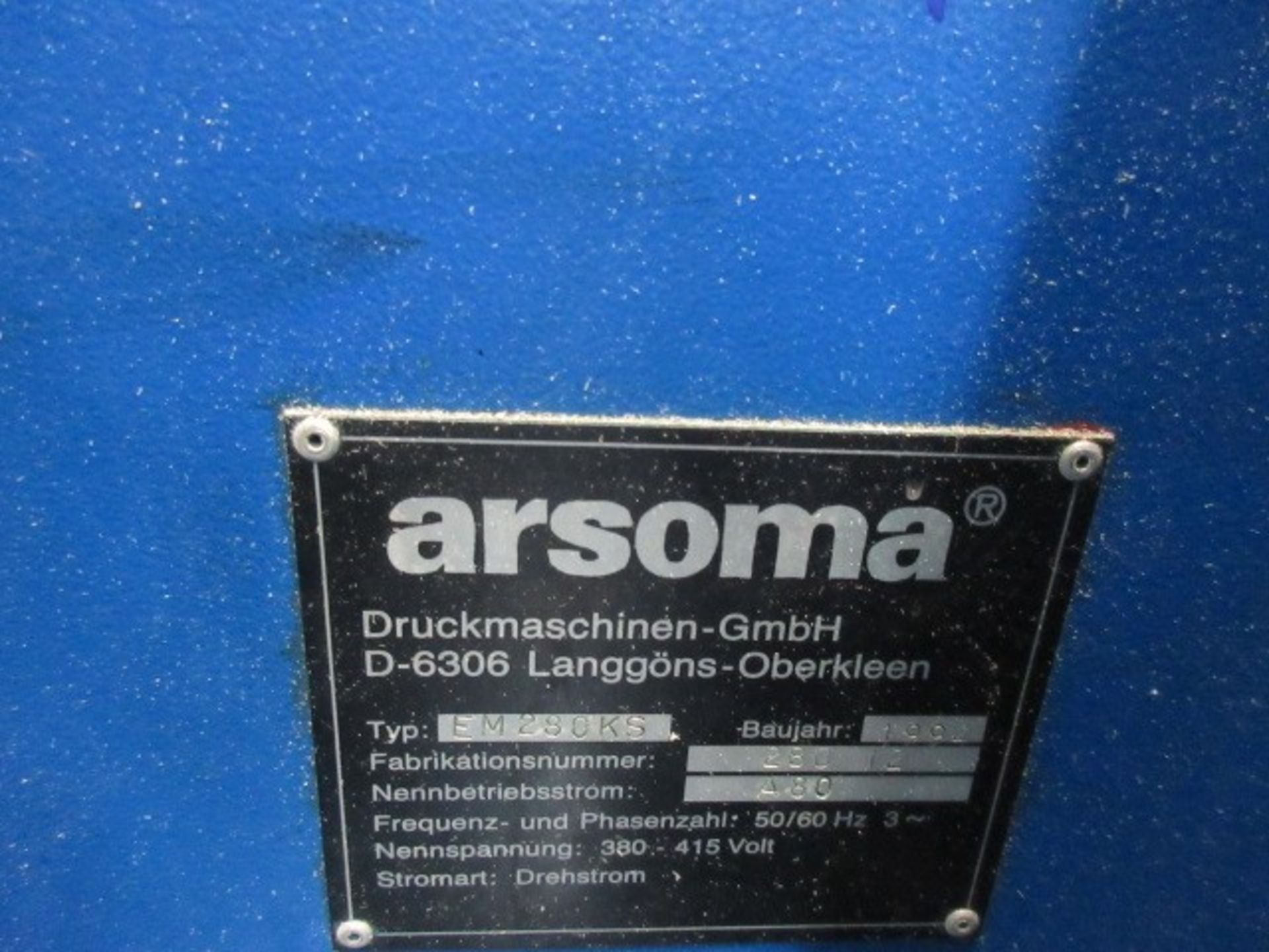 Arsoma type EM280KS 6 colour flexographic press, Serial no: 28012 (1994) - Image 5 of 12