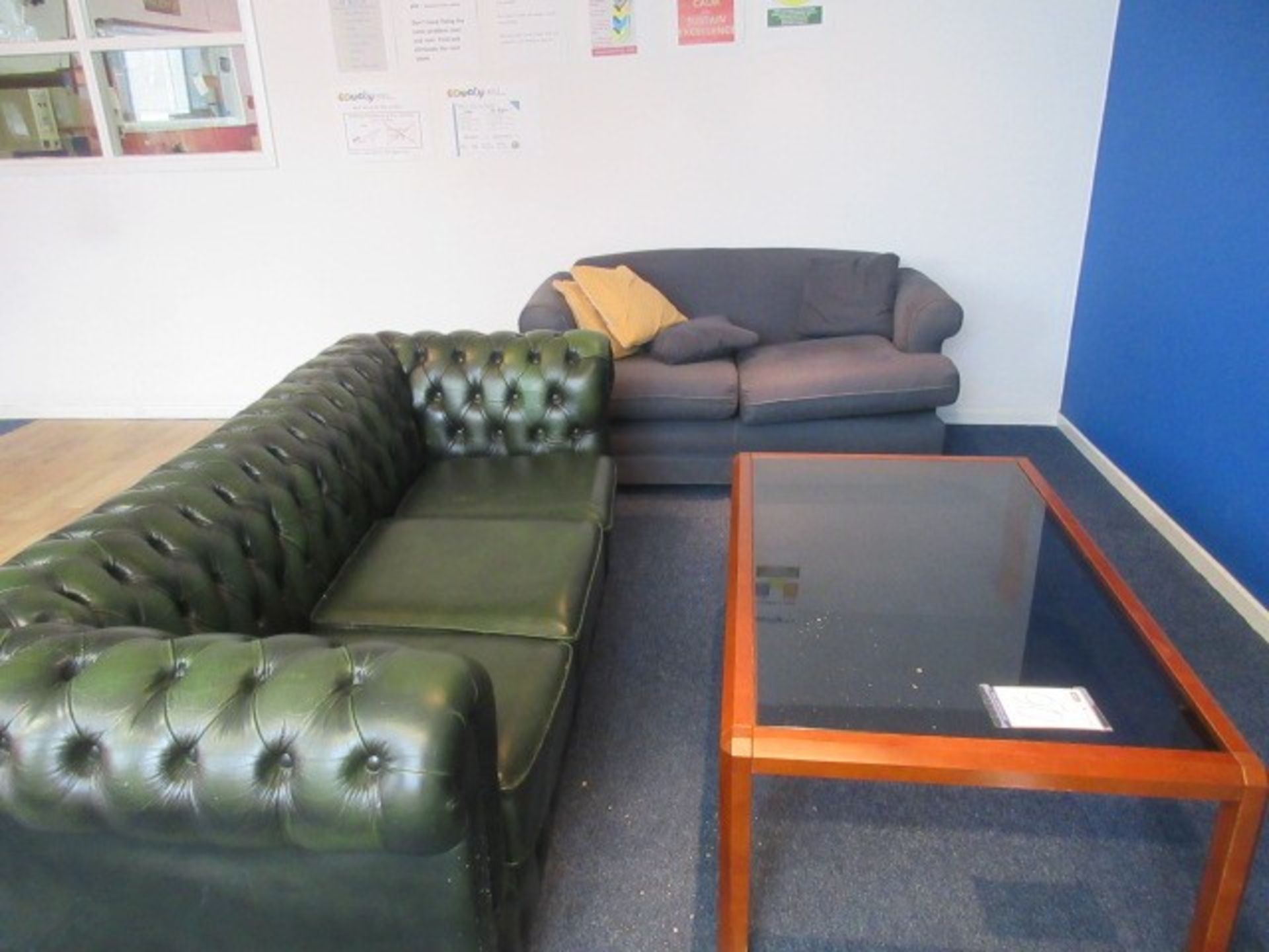 Two sofas and a coffee table