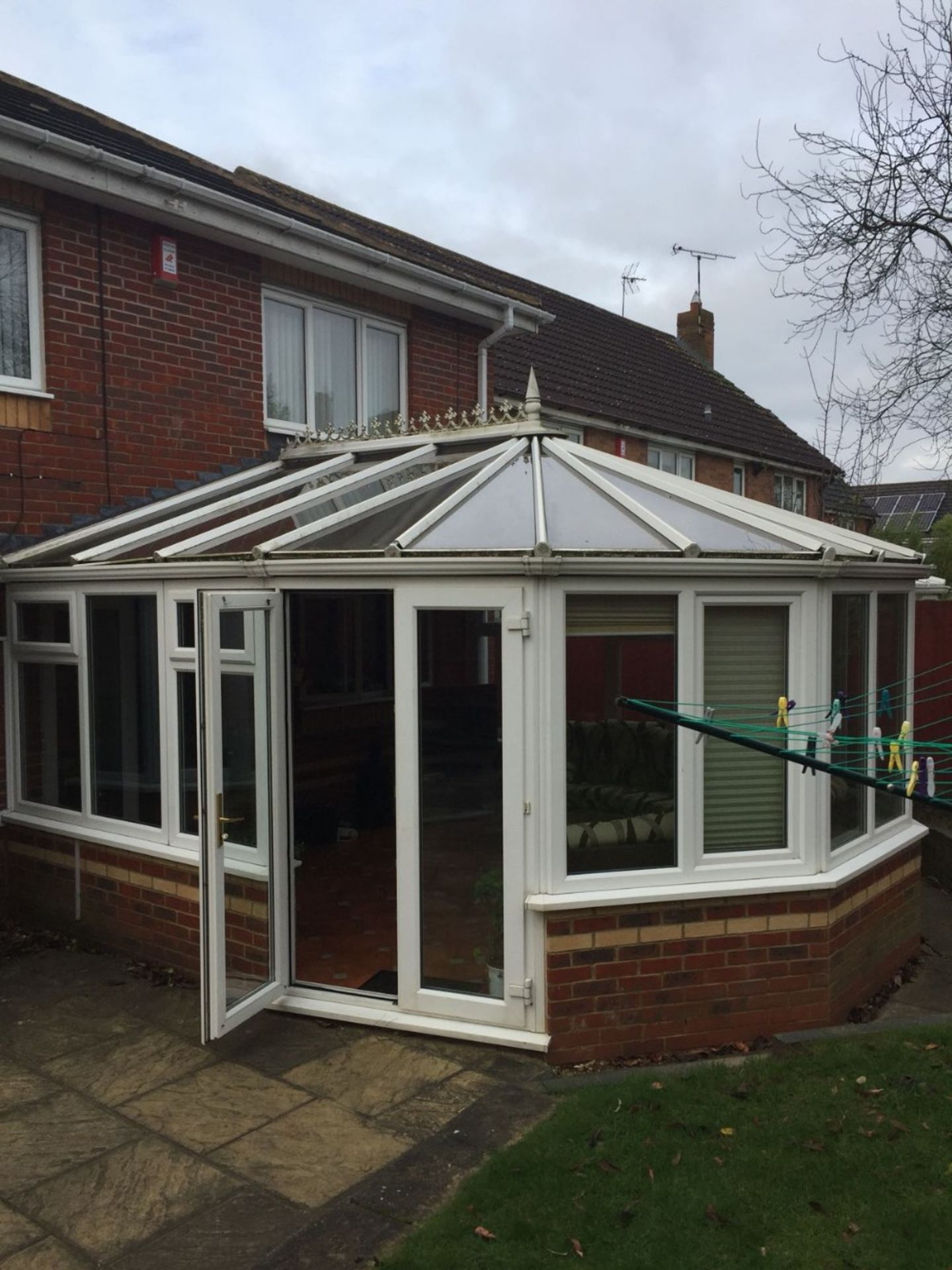 White UPVC Conservatory - 4 Metre Wide x 4 Metre Long - NO VAT ON HAMMER Double Glazed and in