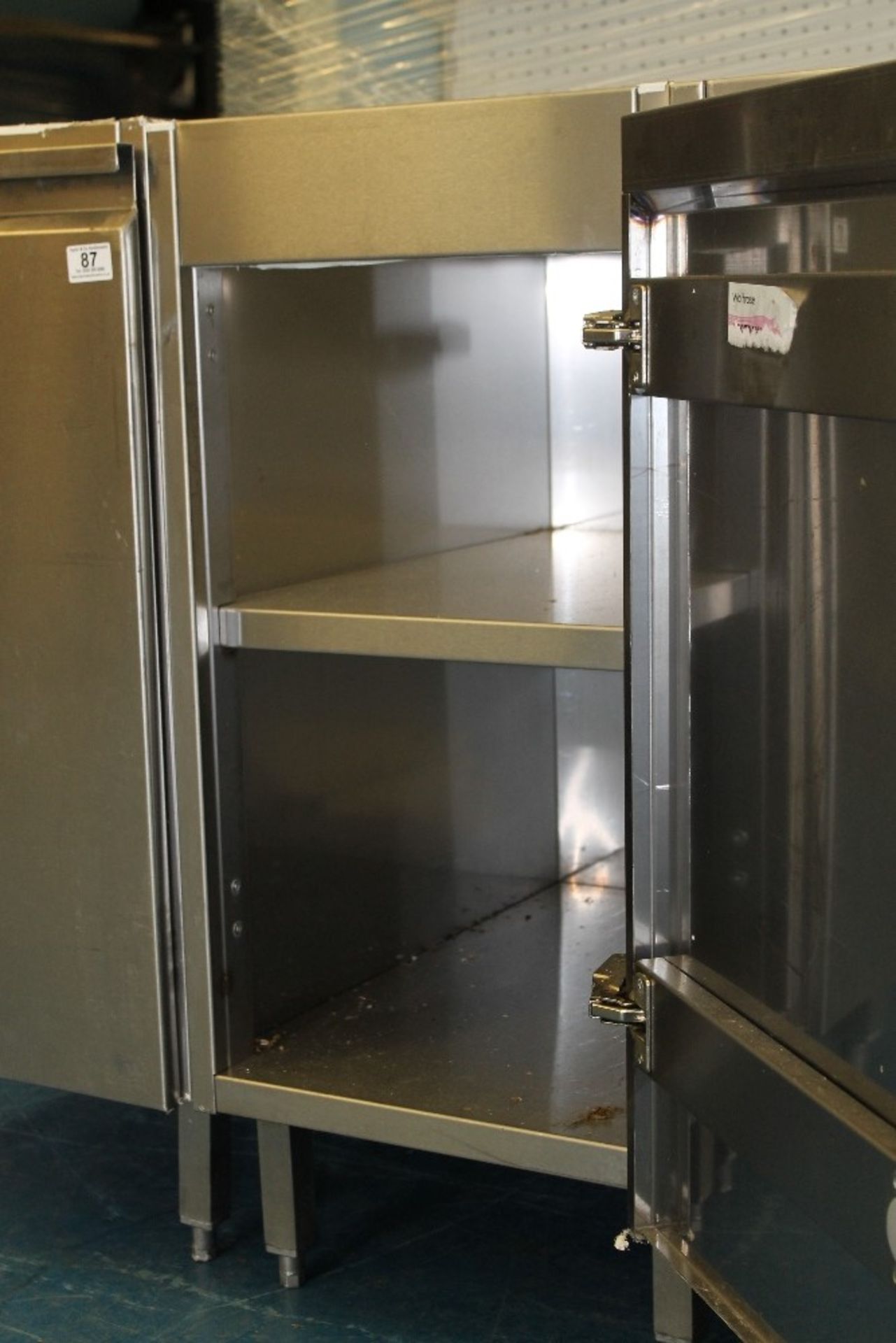 Stainless Steel Catering Cupboard with 1 Shelf – NO VAT W40cm x H88cm x D60cm - Image 2 of 2