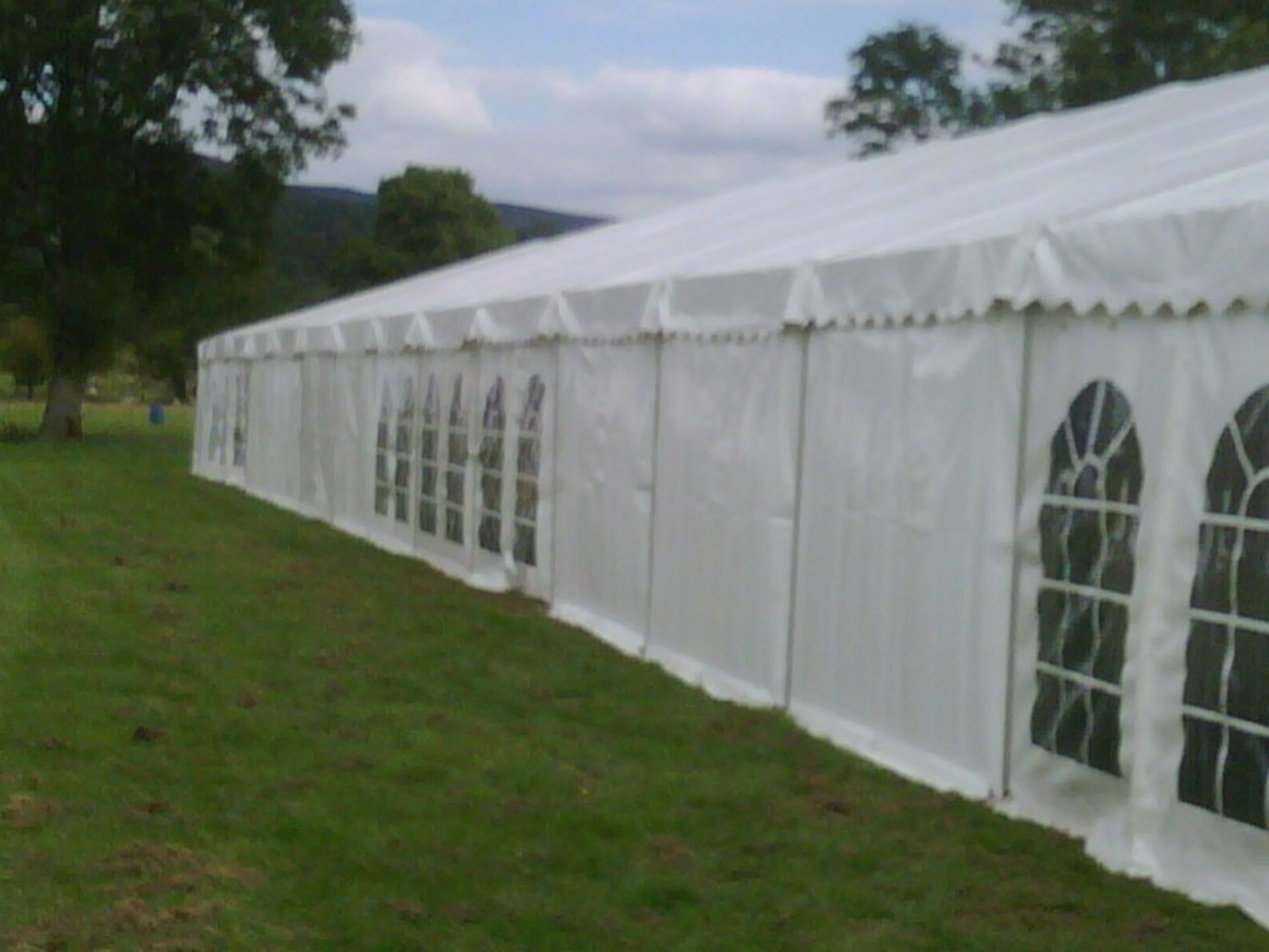 “Roder Style “ Events Marquee – 9m x 18m Clearspan Used but complete & in good condition – NO VAT