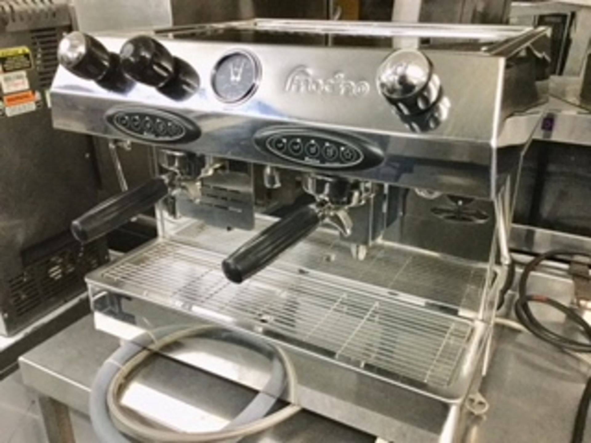 Fracino Two Group Espresso /Cappuccino Machine with Grinder + Knock Out Drawer – NO VAT - Image 2 of 2