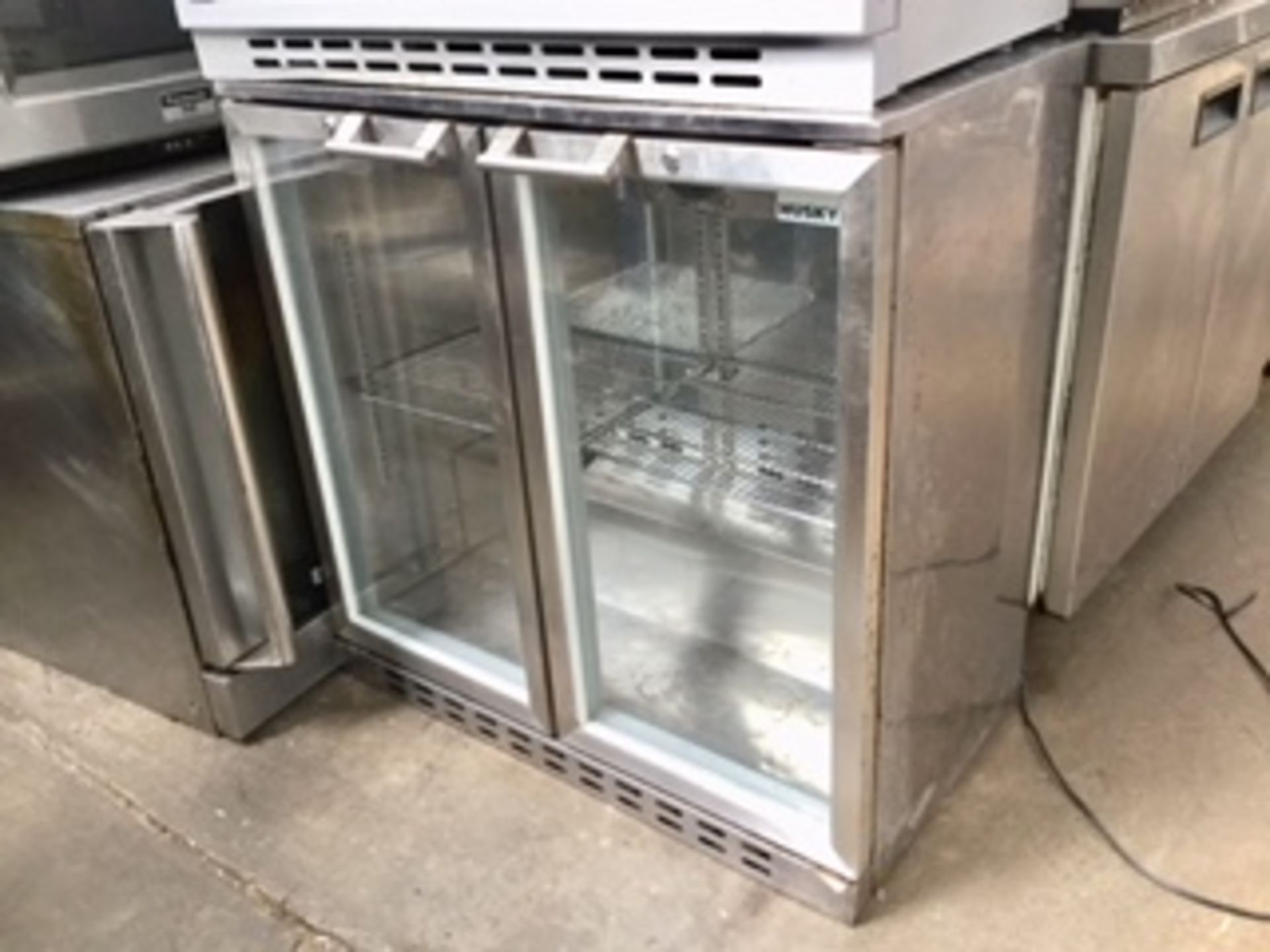 Stainless Steel Double Bar Fridge – Tested Working – NO VAT