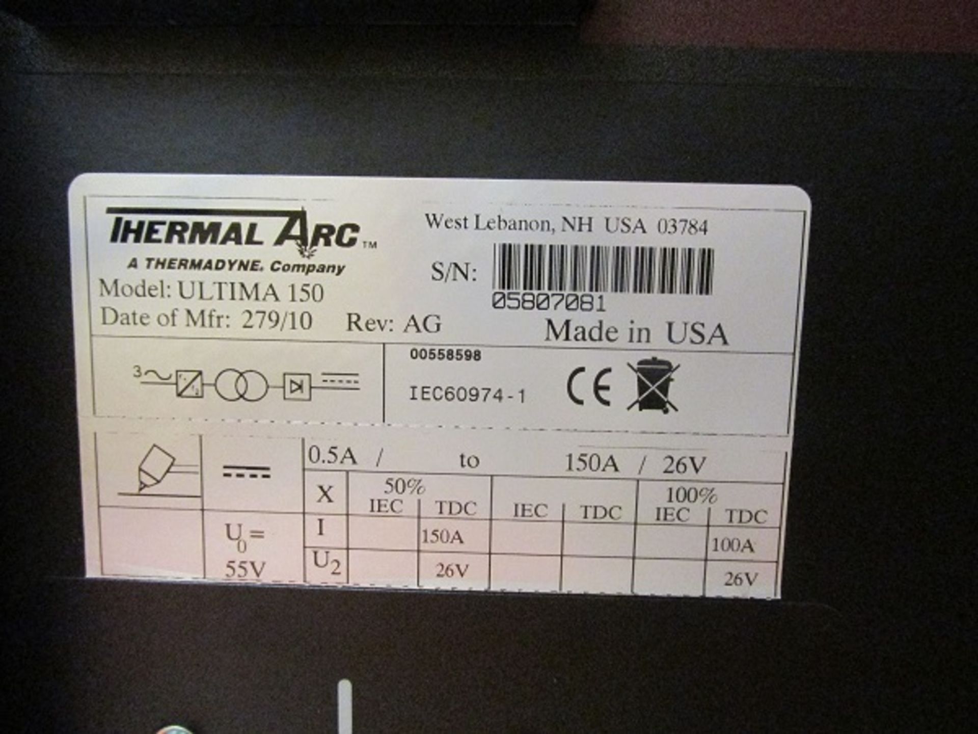 Thermal ARC DC Inverter Plasma Welder - Image 4 of 12
