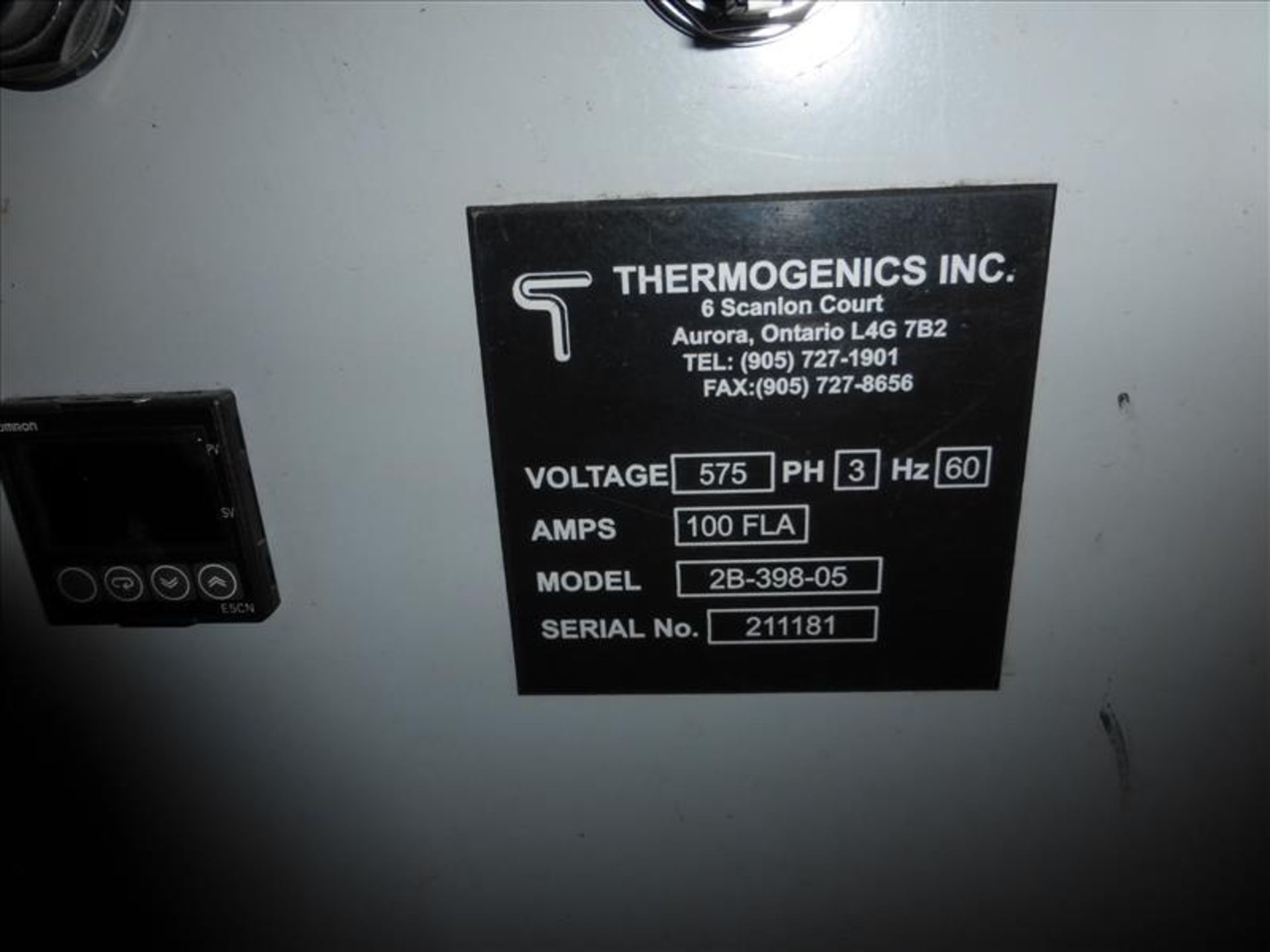 Thermogenic Packaged atmospheric condensate tank model 2B-398-05 S/N 211181 - Image 2 of 5