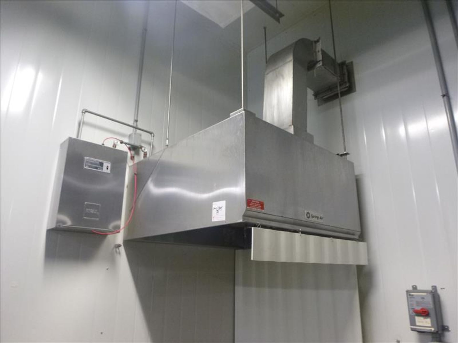 SpringAir s/s fume hood, 48 in. x 48 in. c/w fire suppression system (further processing)