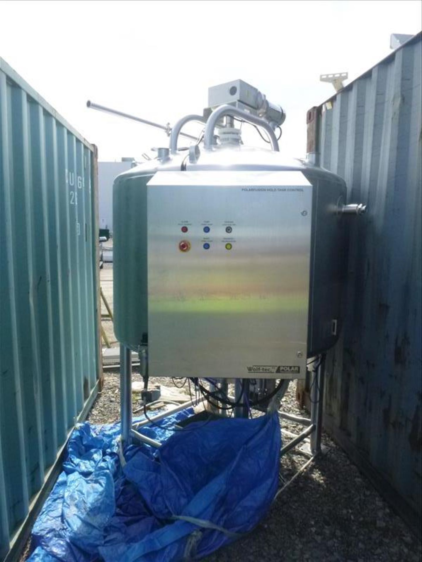 Wolf-tech PolarFusion s/s holding tank, mod. PFHT500-002, ser. no. PF500-001 (2013) 500 gal. cap., - Image 2 of 5