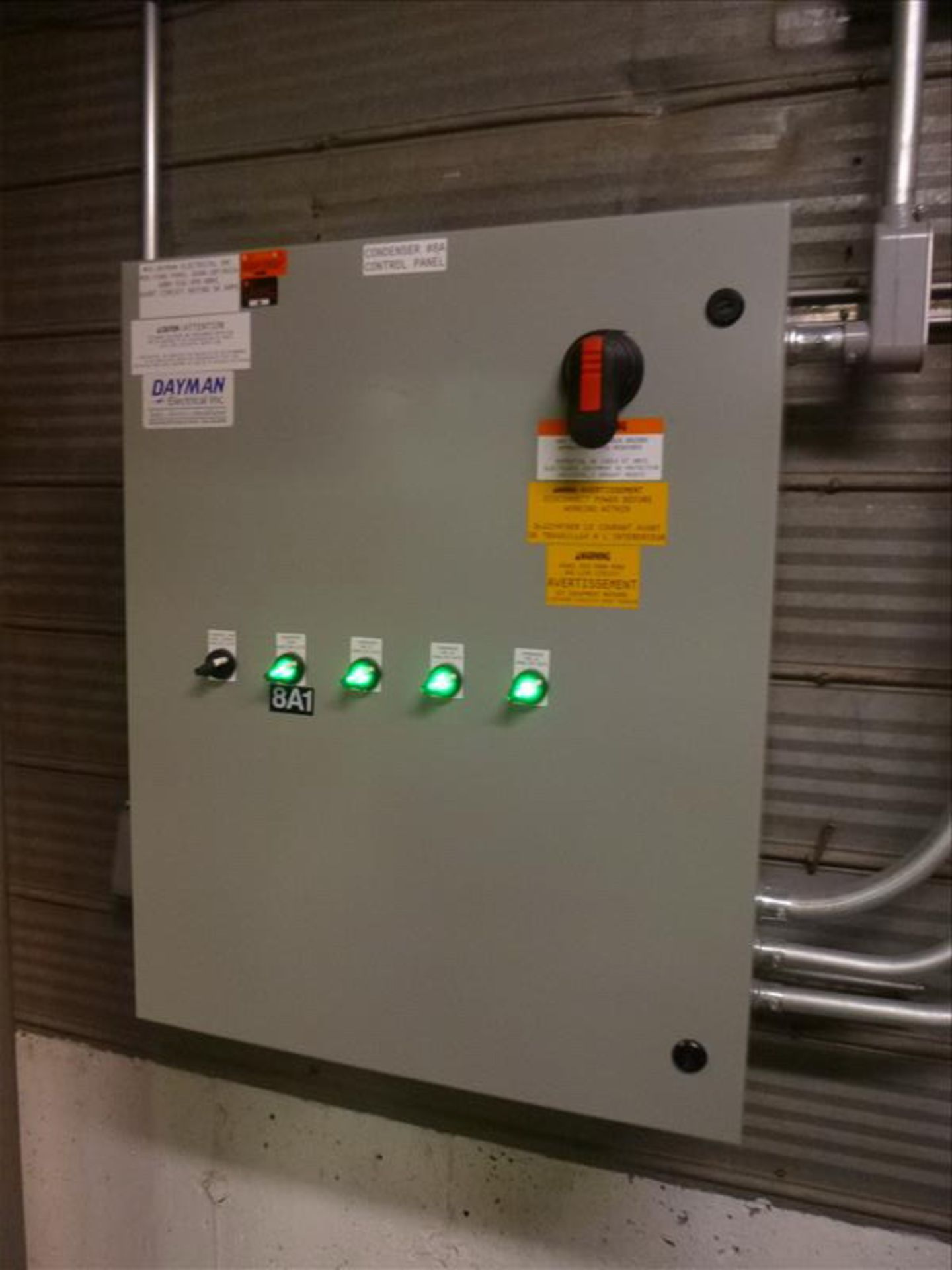 Dayman control panel, ser. no. 20170324 (south basement)