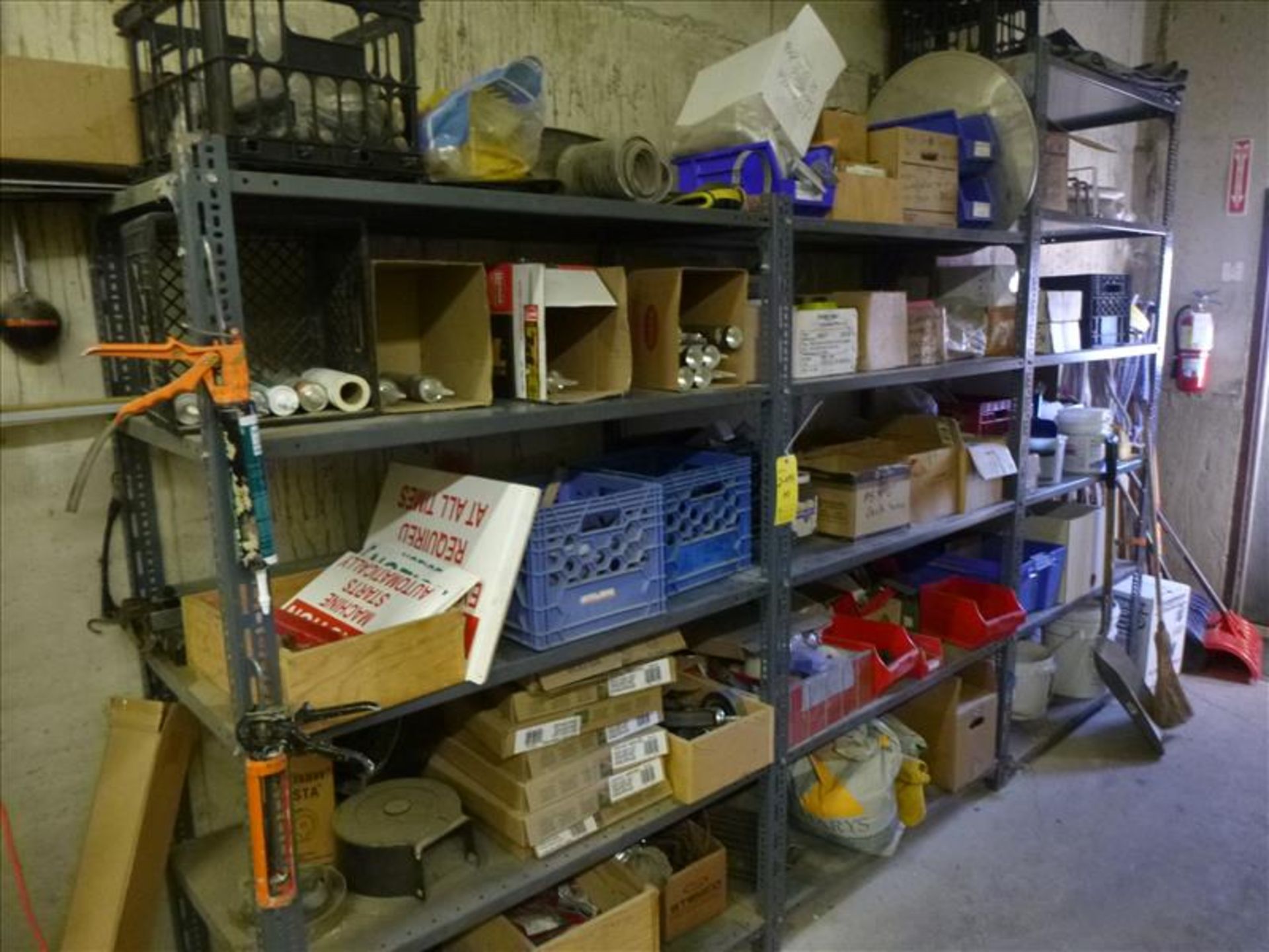 shelf & contents (metal/wood shops)