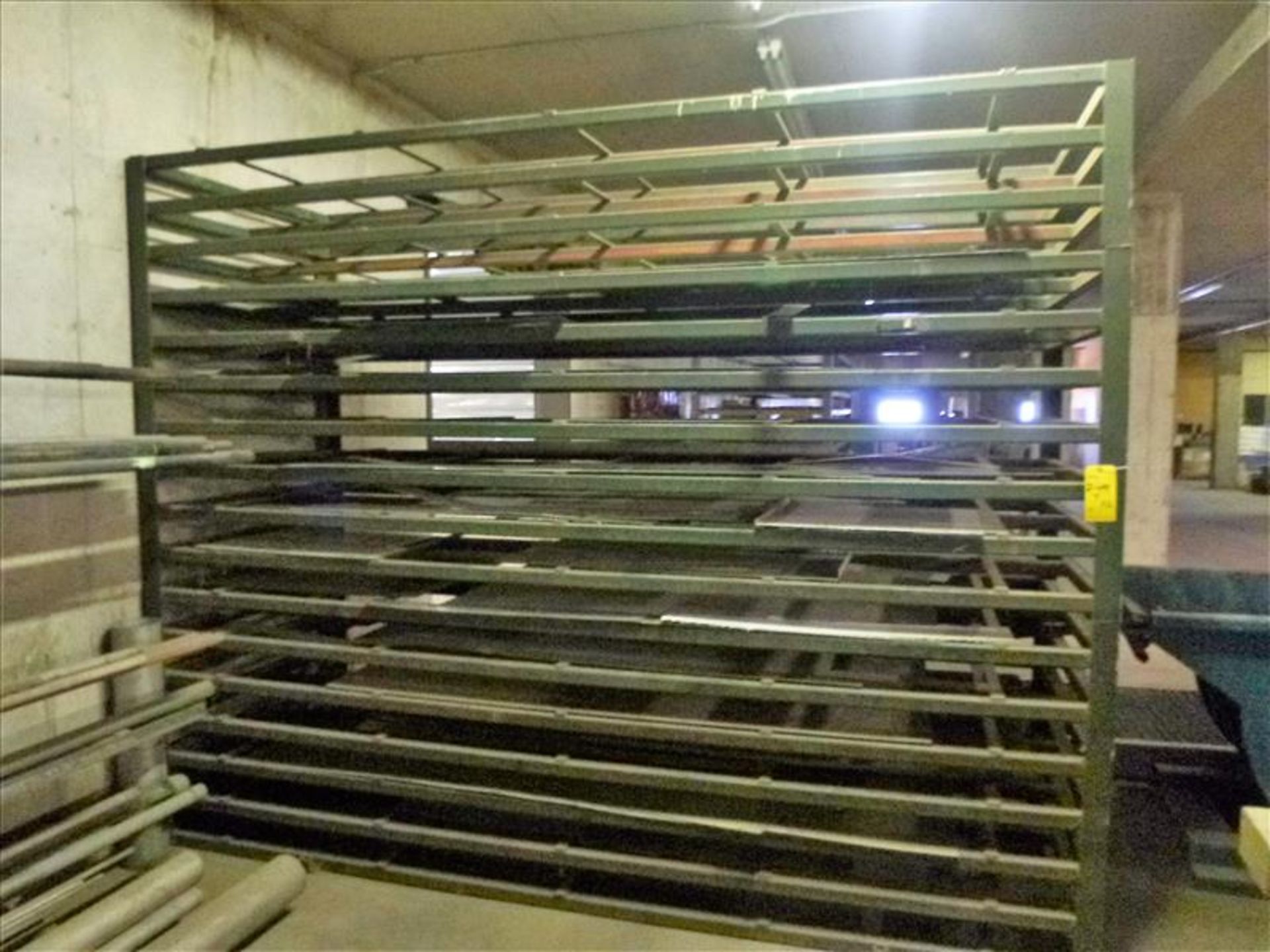 (2) racking & contents: sheet metal (metal/wood shops)