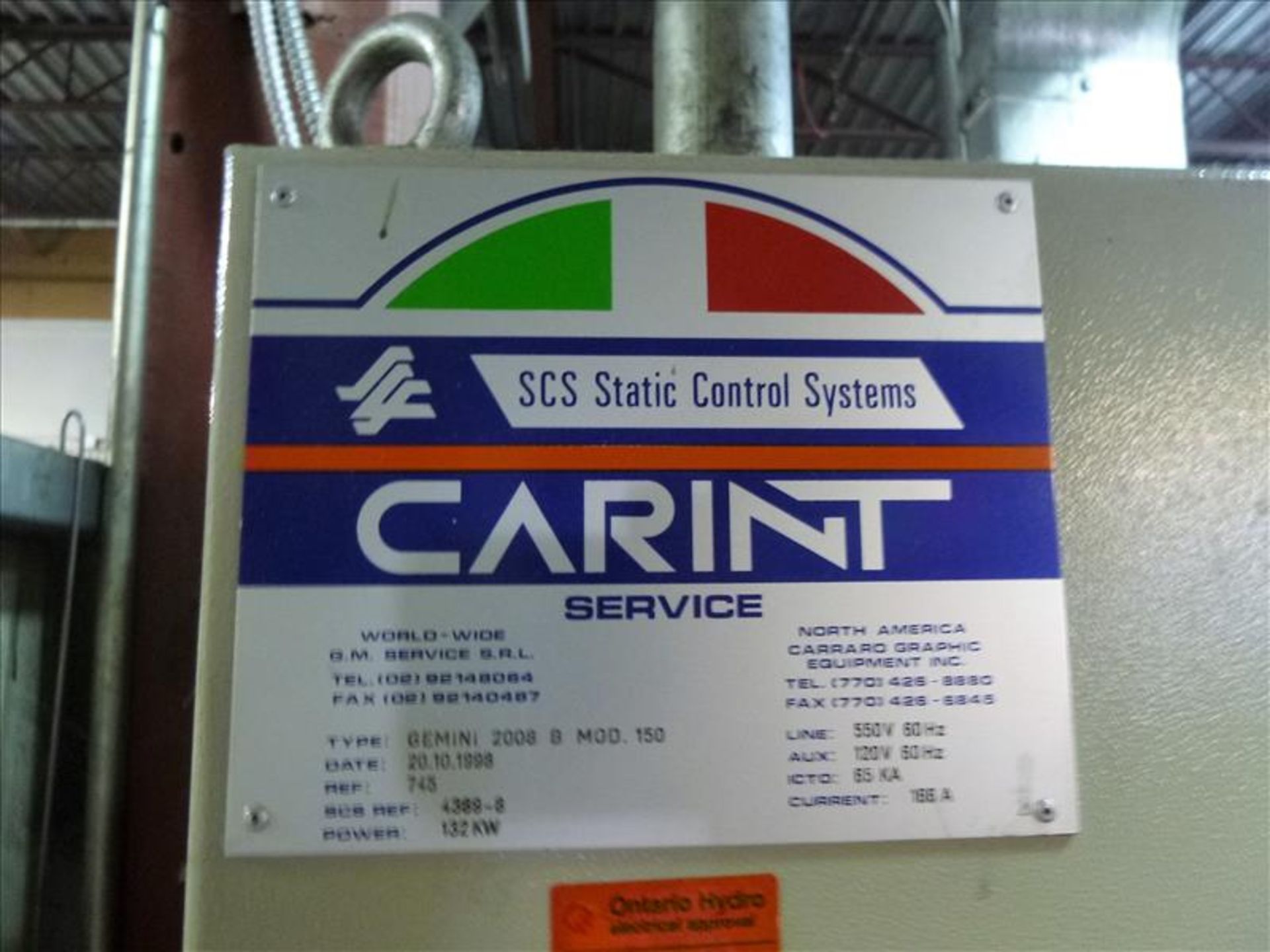 1998 Carint 8-colour central impression flexographic printing press, 59" wide, type Gemini 2008 ( - Image 32 of 64